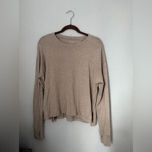 FLX Cropped Boxy Long Sleeve Top